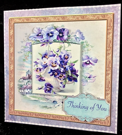 Pansy Riot 2 - Multiple Occasions Card by Peggy Stogdill