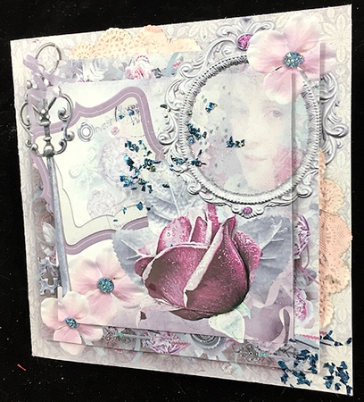 VINTAGE WOMANITY ALL OCCASIONS FOLD CARD PYRAMID KIT by Peggy Stogdill