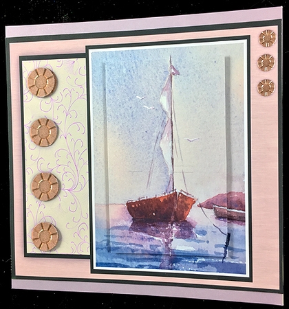 Boat Tied Up In the Bay by Peggy Stogdill