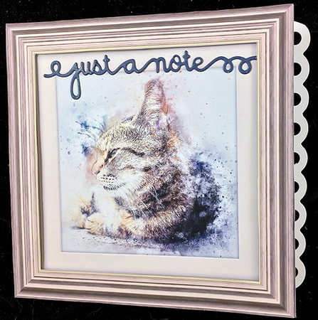 Cat 9  8x8 Card Front / Topper by Peggy Stogdill