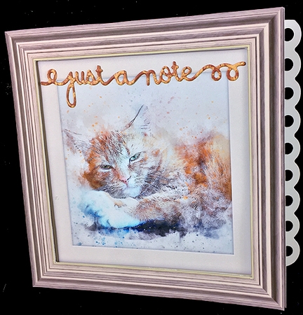 Cat 10  8x8 Card Front / Topper by Peggy Stogdill
