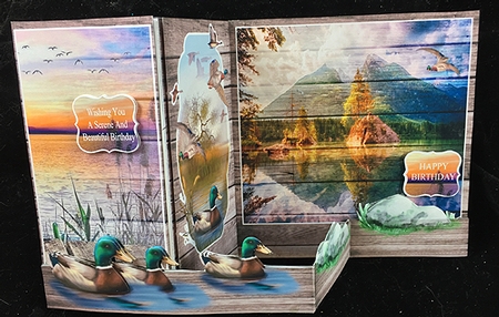 Z Fold Serene Water including Template Birthday/Fathers Day by Peggy Stogdill
