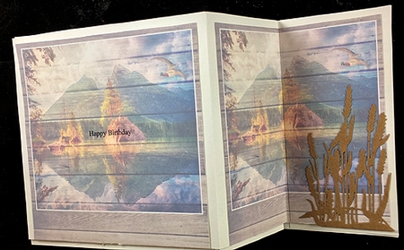 Z Fold Serene Water including Template Birthday/Fathers Day by Peggy Stogdill