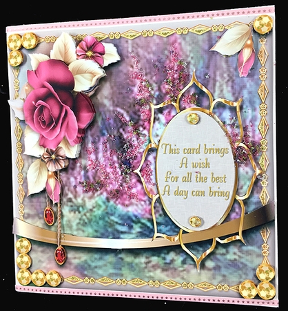 Floral Greeting 3 by Peggy Stogdill