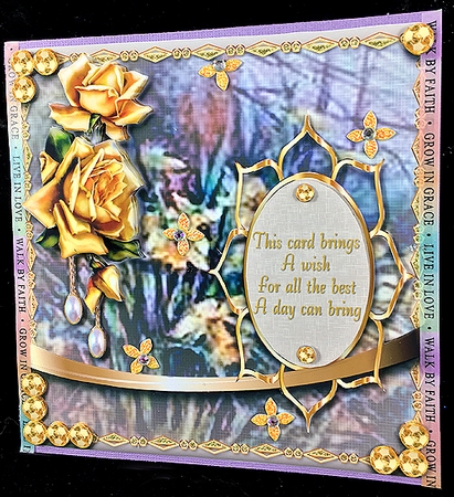 Floral Greeting 4 by Peggy Stogdill