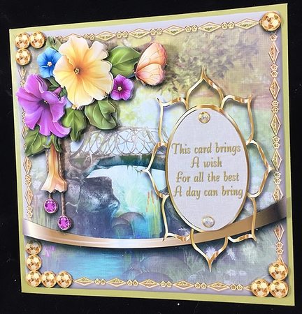 Floral Greeting 8 by Peggy Stogdill