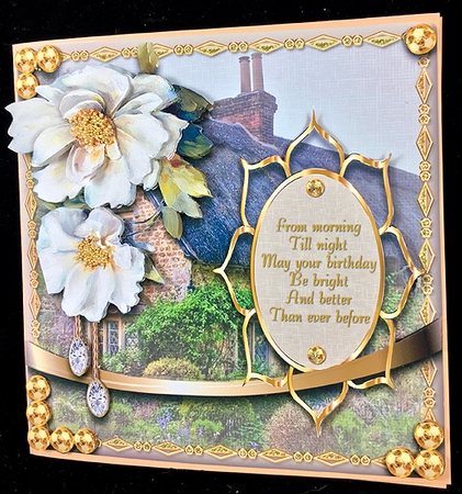 Floral Greeting 14 by Peggy Stogdill