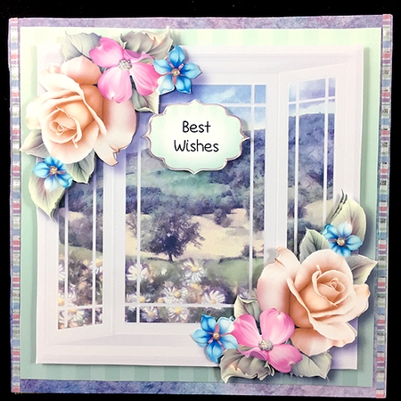 The White Bay Window Floral Bumper Kit by Peggy Stogdill