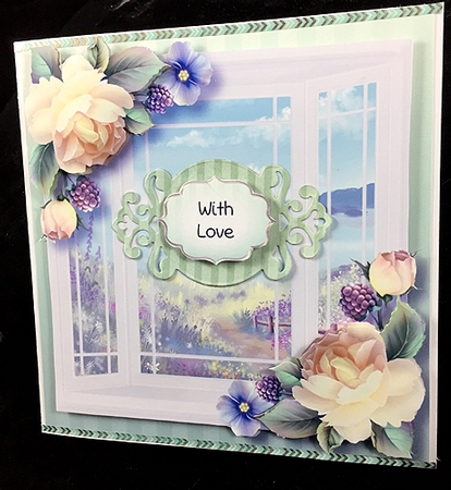The White Bay Window Floral Bumper Kit by Peggy Stogdill