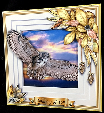Animals Stepping Out - Owl by Peggy Stogdill