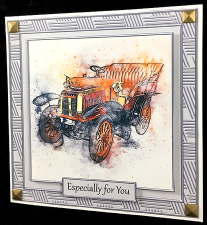 Car 9 8x8 Card Front Topper  by Peggy Stogdill