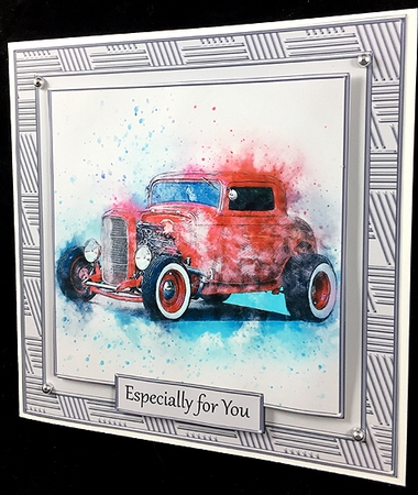 Car 10 8x8 Card Front Topper  by Peggy Stogdill