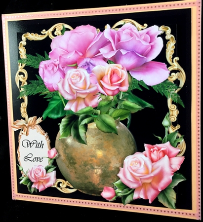 8X8 Rose Vase by Peggy Stogdill