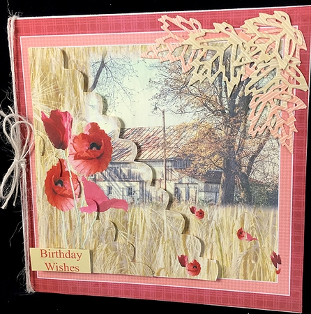 Poppies and Wheatfield Birthday/Retirement/Any Occasion by Peggy Stogdill