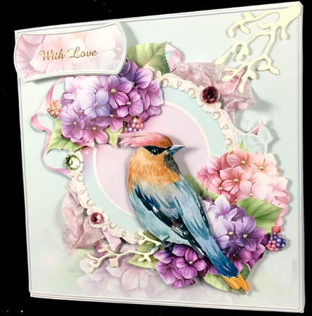 Pretty In Pastel Birds and Floral-2 by Peggy Stogdill