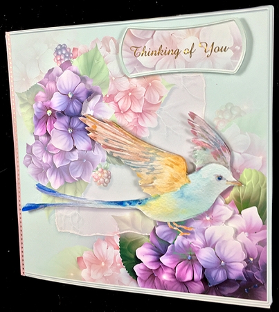 Pretty In Pastel Birds and Floral 4 by Peggy Stogdill