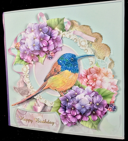 Pretty In Pastel Birds and Floral 7 by Peggy Stogdill