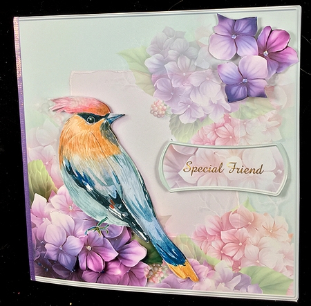Pretty In Pastel Birds and Floral 9 by Peggy Stogdill