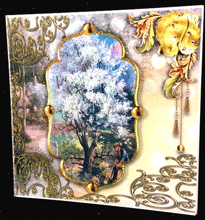 Misty  Morning - The Pear Tree by Peggy Stogdill