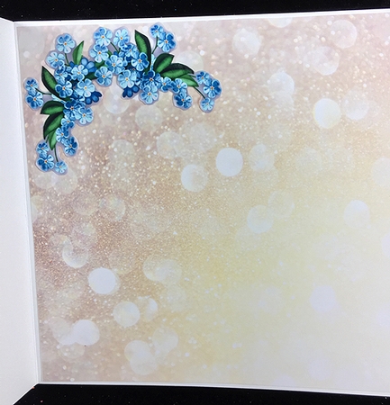 Misty Morning - Forget me not by Peggy Stogdill
