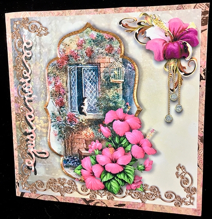 Misty Morning - Hibiscus by Peggy Stogdill