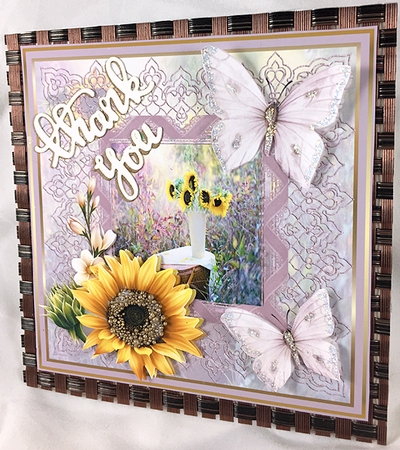 Sunflower 7x7 by Peggy Stogdill