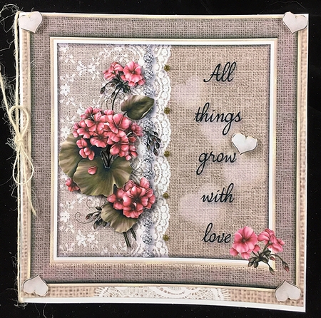Wood and Lace Background 4 by Peggy Stogdill