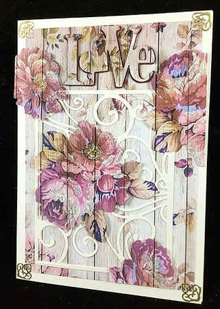 Rosewood Backing Paper 1  by Peggy Stogdill