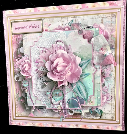 Pink rose by Peggy Stogdill