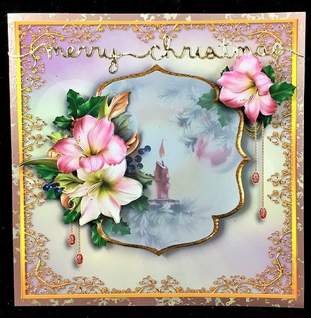Inspirational Flowers Christmas 4 by Peggy Stogdill