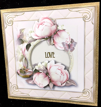 Purfume and Flowers Card Topper 2 by Peggy Stogdill