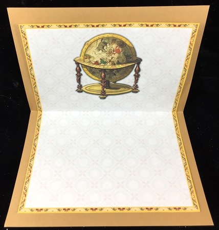  JJ VINTAGE SKY GLOBE 7X5 TEA BAG FATHERS DAY BIRTHDAY AND MORE by Peggy Stogdill