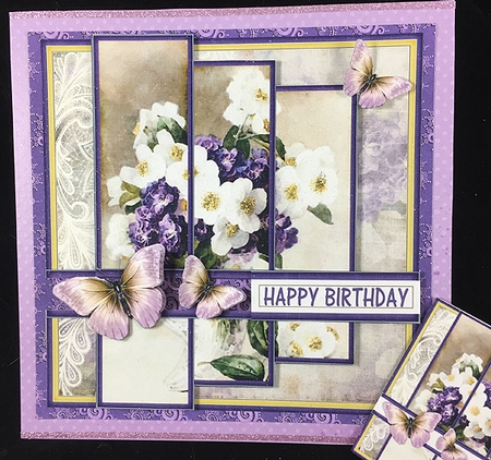 Vintage Shabby Floral Card Kit 1485 by Peggy Stogdill
