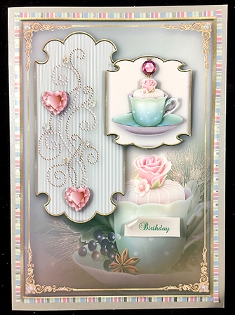 Cupcakes & Tea Card Topper 2 by Peggy Stogdill