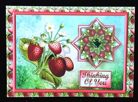 JJ STRAWBERRY SEASON 7X5 TEA BAG MINI KIT  by Peggy Stogdill