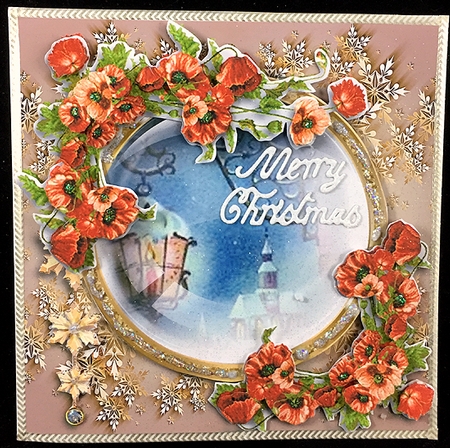 Golden Snowflakes 10 by Peggy Stogdill