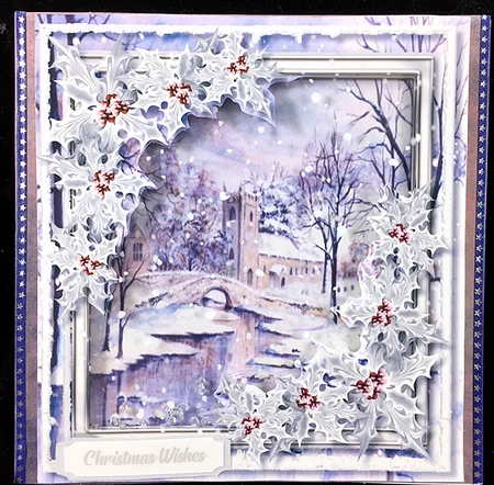 Beautiful Christmas  3, Church in the Snow by Peggy Stogdill