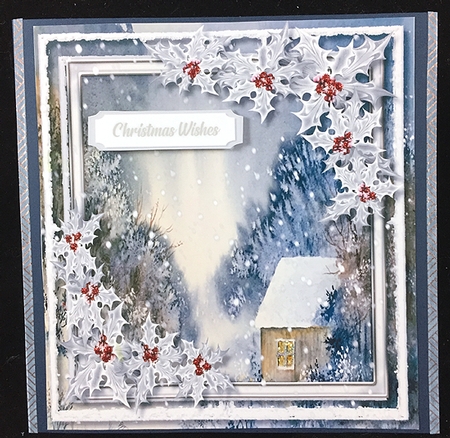 Beautiful Christmas  4,Log Cabin by Peggy Stogdill