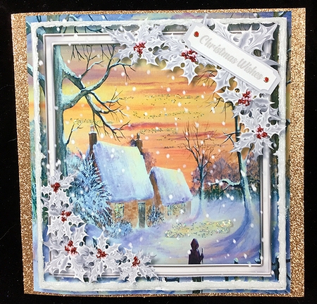 Beautiful Christmas  8, Winter Sunset by Peggy Stogdill