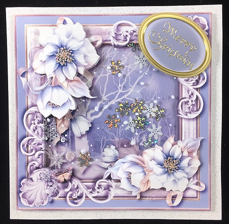 Christmas Blessings to You Card Topper 3 by Peggy Stogdill