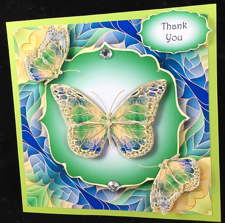 Art Nouveau Butterflies 3 by Peggy Stogdill