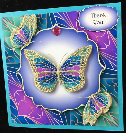 Art Nouveau Butterflies 5 by Peggy Stogdill