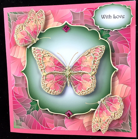 Art Nouveau Butterflies 6 by Peggy Stogdill