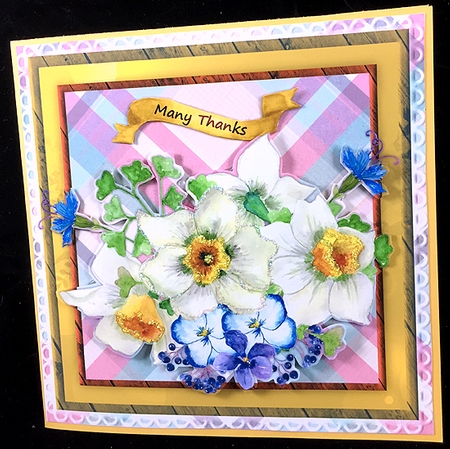 C159-Sentiment Floral & Bike by Peggy Stogdill
