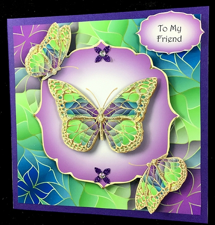 Art Nouveau Butterflies 10 by Peggy Stogdill
