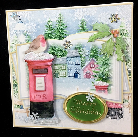 Christmas Holly Berries Insert by Peggy Stogdill