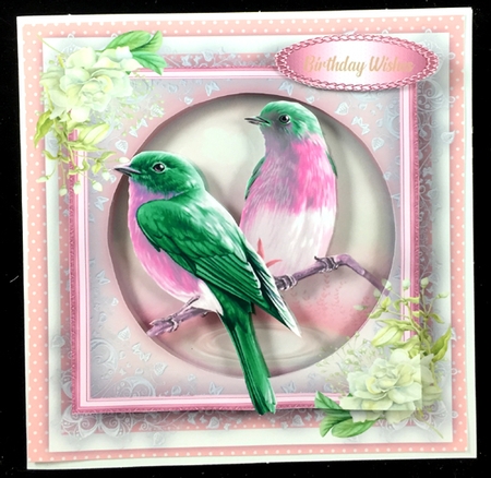 Beautiful Bird on Lace 2 by Peggy Stogdill