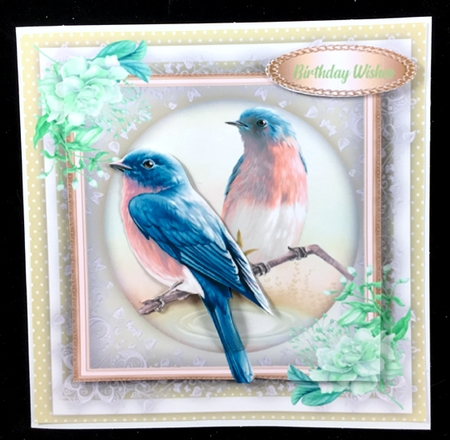 Beautiful Bird on Lace 3 by Peggy Stogdill