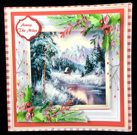 Beautiful Cabin and Holly by Peggy Stogdill