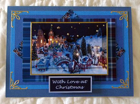 Snowy Christmas Village by Peggy Stogdill